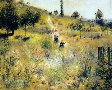 150の主題の芸術作品 Painting - 高い草の中の小道 ピエール・オーギュスト・ルノワールの風景